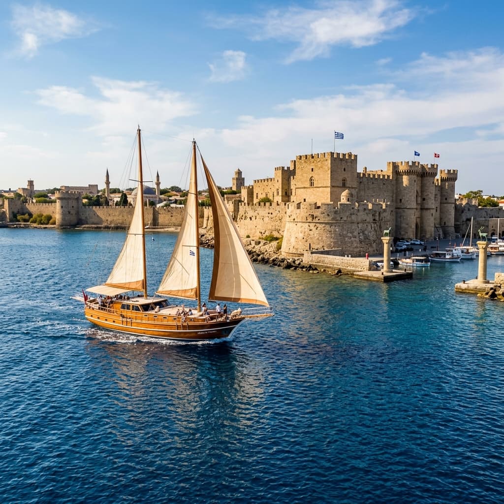 Bodrum – Yunan Adaları (Güney Onikiadalar) Gulet Charter Rotası