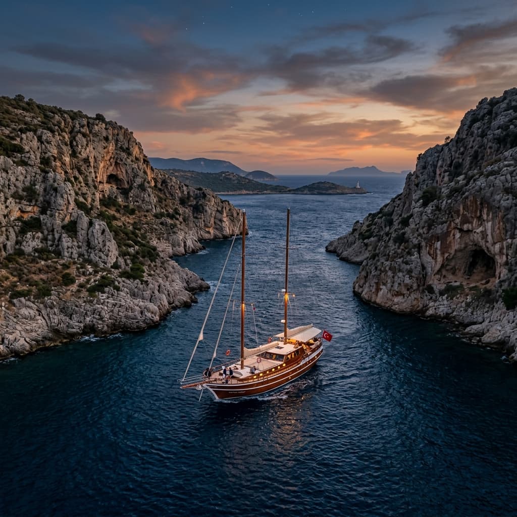 Bodrum'dan Hisarönü Körfezi'ne Gulet Charter Rotası